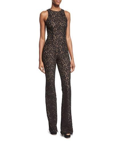 michael kors floral lace jumpsuit|michael kors sleeveless black jumpsuit.